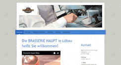 Desktop Screenshot of brasserie-haupt.de