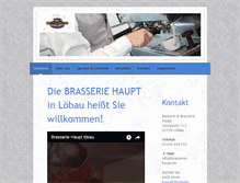 Tablet Screenshot of brasserie-haupt.de